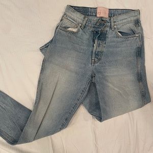Revice High Waisted Distressed Butt Jeans